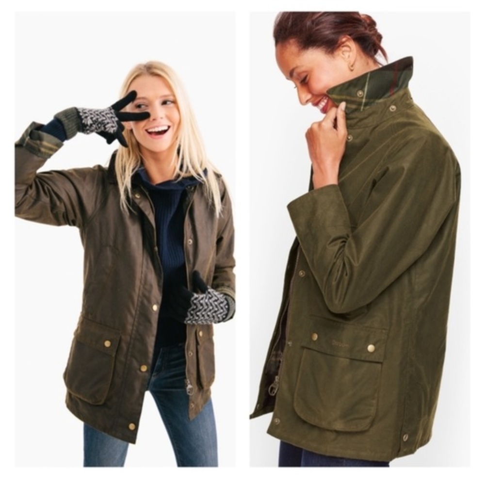 Barbour Acorn Waxed Cotton Jacket size 6